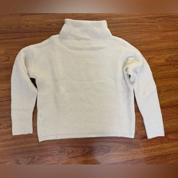 Madewell Cream Mock Turtleneck Sweater - Picture 2 of 5